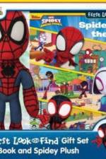 Disney Junior Marvel Spidey and His Amazing Friends: Spidey on the Go! First Look and Find Book Box and Plush Gift Set af PI Kids