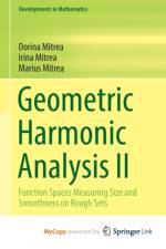 Geometric Harmonic Analysis II af Mitrea Marius Mitrea