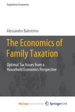 The Economics of Family Taxation af Balestrino Alessandro Balestrino