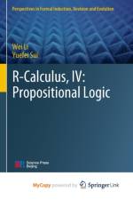 R-Calculus, IV af Sui Yuefei Sui