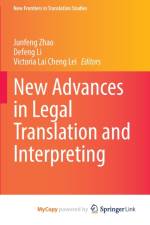 New Advances in Legal Translation and Interpreting