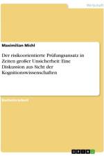 Der risikoorientierte Prüfungsansatz in Zeiten großer Unsicherheit: Eine Diskussion aus Sicht der Kognitionswissenschaften af Maximilian Michl