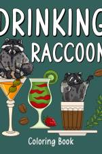 Drinking Raccoon Coloring Book af Paperland