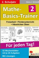 Mathe-Basics-Trainer / 2. Schuljahr Grundlagentraining für jeden Tag af Hans J. Schmidt