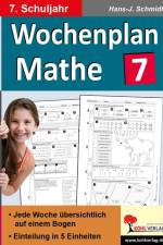 Wochenplan Mathe / Klasse 7 af Hans-J. Schmidt