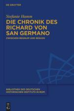 Hamm, S: Chronik des Richard von San Germano af Stefanie Hamm