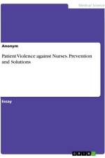 Patient Violence against Nurses. Prevention and Solutions af Anonymous