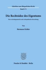 Die Rechtsidee des Eigentums. af Hermann Eichler