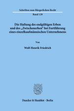 Die Haftung des endgültigen Erben und des 