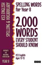 Spelling Words for Year 8 af STP Books