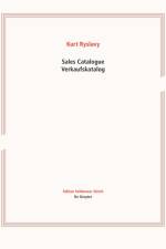 Sales Catalogue / Verkaufskatalog af Kurt Ryslavy