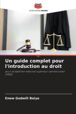 Un guide complet pour l'introduction au droit af Enow Godwill Baiye