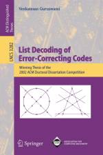 List Decoding of Error-Correcting Codes af Venkatesan Guruswami