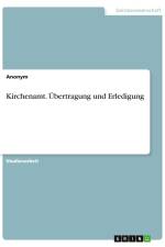 Kirchenamt. Übertragung und Erledigung af Anonym