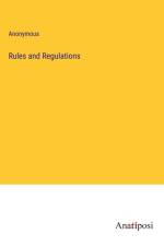 Rules and Regulations af Anonymous
