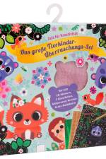 Das große Tierkinder-Überraschungs-Set. Mit 300 3D-Stickern, 2 Glanzfolien, Glitzersand und Krickel-Kratz-Malbildern