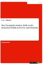 Eine Vetospieler-Analyse. Rolle in der deutschen Politik sowie Vor- und Nachteile af S. A. L. Werner