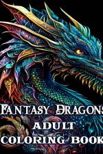 Fantasy Dragons Adult Coloring Book af Sophia Caleb