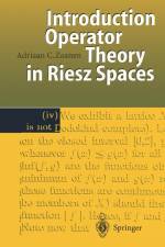 Introduction to Operator Theory in Riesz Spaces af Adriaan C. Zaanen