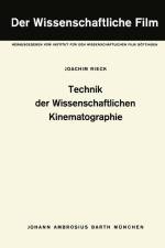 Technik der Wissenschaftlichen Kinematographie af Institut Für Den Wissenschaftlichen Film