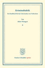 Kriminaltaktik. af Albert Weingart