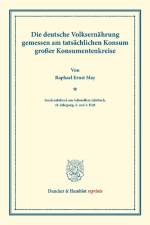 Die deutsche Volksernährung af Raphael Ernst May
