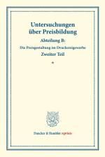 Untersuchungen über Preisbildung. af Carl Bertenburg