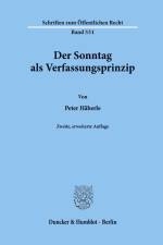 Der Sonntag als Verfassungsprinzip. af Peter Haberle