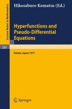 Hyperfunctions and Pseudo-Differential Equations af Hikosaburo Komatsu