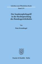 Der Sonderopferbegriff in der Rechtsprechung des Bundesgerichtshofes. af Peter Krumbiegel