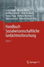 Handbuch Sozialwissenschaftliche Gedachtnisforschung