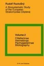 A Biosystematic Study of the European Stratiomyidae (Diptera) af R. Rozkosný