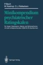 Minikompendium psychiatrischer Ratingskalen af Per Bech