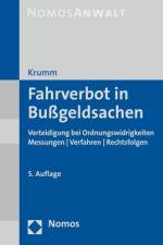 Fahrverbot in Bußgeldsachen af Carsten Krumm