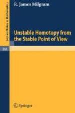 Unstable Homotopy from the Stable Point of View af J. Milgram