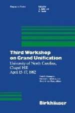 Third Workshop on Grand Unification af H. Van Dam