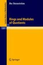 Rings and Modules of Quotients af B. Stenstrom
