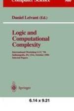 Logic and Computational Complexity af Daniel Leivant
