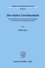 Die relative Unwirksamkeit. af Hubert Beer