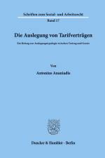 Die Auslegung von Tarifverträgen. af Antonios Ananiadis