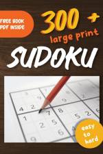 300+ Large Print Sudoku Puzzles Easy to Hard af Marius Barkley
