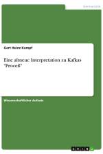 Eine altneue Interpretation zu Kafkas 