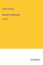 Recueil De Memoires af Societe Asiatique