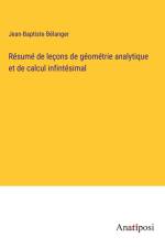 Résumé de leçons de géométrie analytique et de calcul infintésimal af Jean-Baptiste Bélanger
