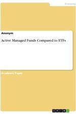 Active Managed Funds Compared to ETFs af Anonymous
