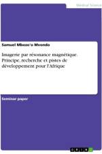 Imagerie par résonance magnétique. Principe, recherche et pistes de développement pour l'Afrique af Samuel Mbozo'O Mvondo