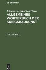 F. bis Q. af Johann Gottfried Von Hoyer