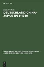 Deutschland-China-Japan 1933¿1939 af Karl Drechsler