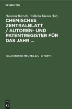 1961, Teil 2: L ¿ Z af Degruyter
