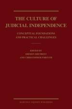 The Culture of Judicial Independence: Conceptual Foundations and Practical Challenges af Shimon Shetreet